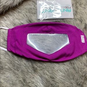 Light Purple Mask with AntiFog Panel